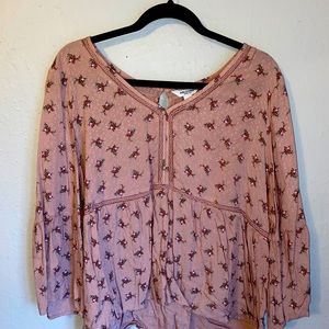 Long sleeve blouse